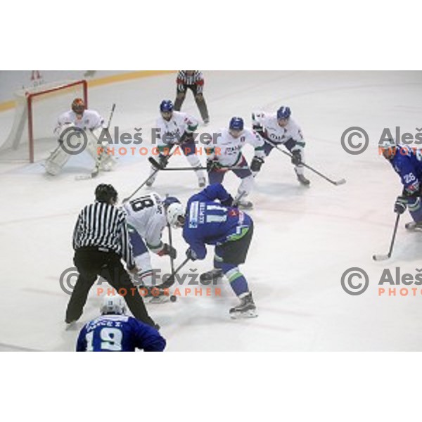Anze Kopitar of Slovenia in action during friendly ice-hockey match between Slovenia and Italy in Bled Ice hall, Slovenia on August 29, 2016