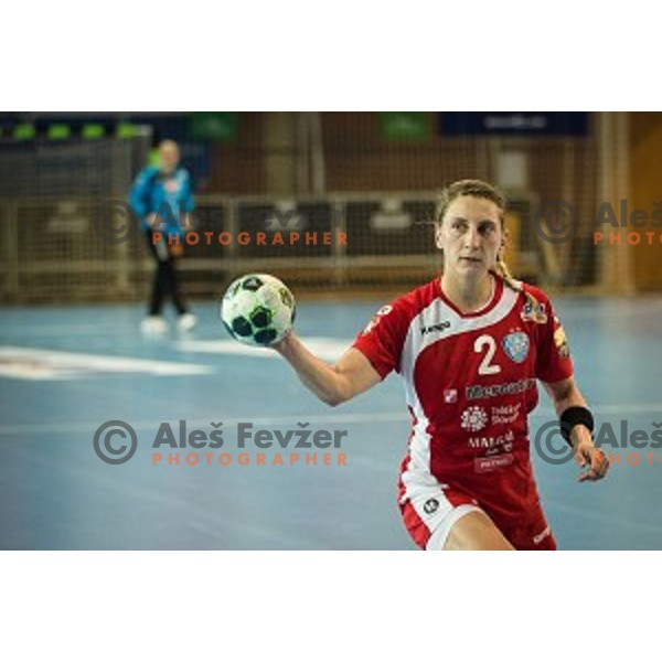 Tamara Georgijev in action during Handball match Krim - Ioventa Mihalovce, EHF Champions league qualifying, Kodeljevo, Ljubljana, Slovenia, 10.09.2016