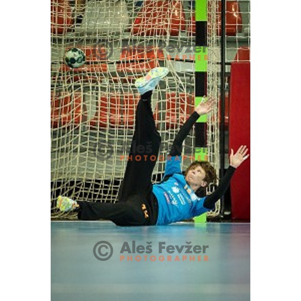 Sergeja Stefanisin in action during Handball match Krim - Ioventa Mihalovce, EHF Champions league qualifying, Kodeljevo, Ljubljana, Slovenia, 10.09.2016