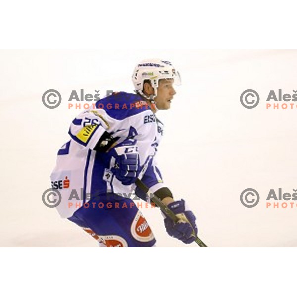 Jan Urbas of VSV in action during ice-hockey match between Olimpija Ljubljana and VSV in EBEL league 2016/2017 in Tivoli Hall, Ljubljana, Slovenia on September 16, 2016