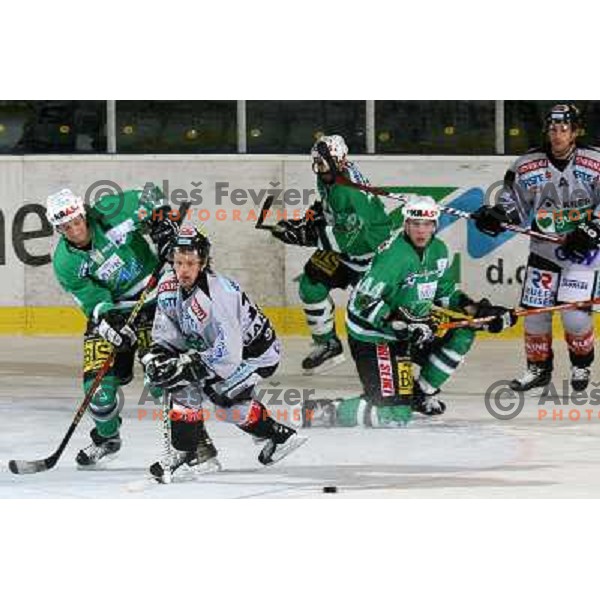 Vnuk and Tavzelj at match ZM Olimpija-Graz 99er in Ebel league,played in Ljubljana,Slovenia 9.10.2007. Photo by Ales Fevzer 