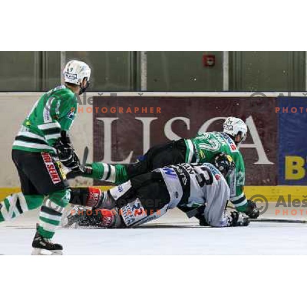 Kuznik and Jan at match ZM Olimpija-Graz 99er in Ebel league,played in Ljubljana,Slovenia 9.10.2007. Photo by Ales Fevzer 