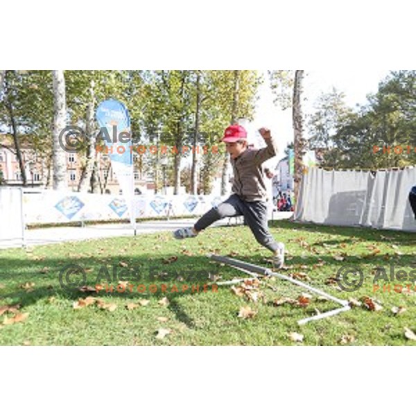 Olympic festival for kids on Congress Square, Ljubljana, Slovenia on September 23, 2016