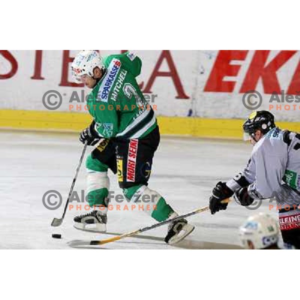 Mitchell at match ZM Olimpija-Graz 99ers in Ebel league,played in Ljubljana,Slovenia 9.10.2007. Graz 99ers won the match 3:1.Photo by Ales Fevzer 