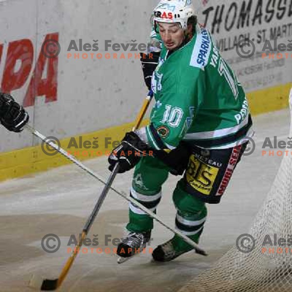 Yarema at match ZM Olimpija-Graz 99ers in Ebel league,played in Ljubljana,Slovenia 9.10.2007. Graz 99ers won the match 3:1.Photo by Ales Fevzer 