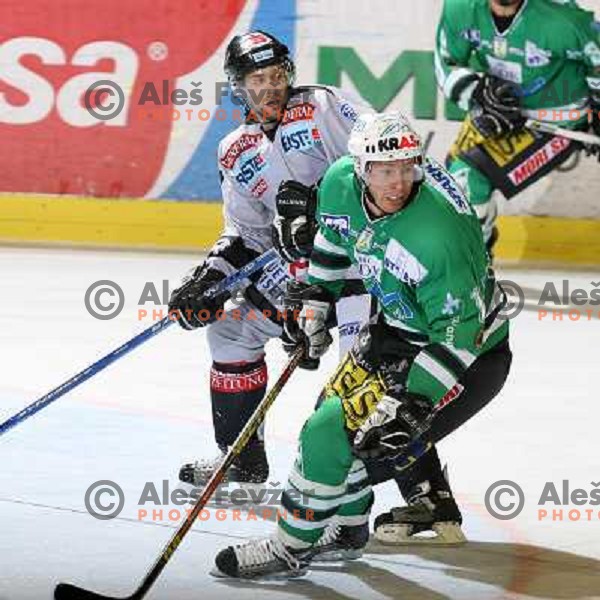 Egom Muric at match ZM Olimpija-Graz 99ers in Ebel league,played in Ljubljana,Slovenia 9.10.2007. Graz 99ers won the match 3:1.Photo by Ales Fevzer 