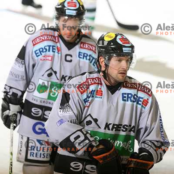 Robert Guillet (22) at match ZM Olimpija-Graz 99ers in Ebel league,played in Ljubljana,Slovenia 9.10.2007. Graz 99ers won the match 3:1.Photo by Ales Fevzer 