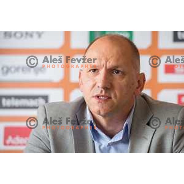 Jaksa Vulic, head coach of Helios Suns during press conference before Superpokal of Slovenia 2016, Radisson Blu Plaza Hotel, Ljubljana, September 26th, 2016