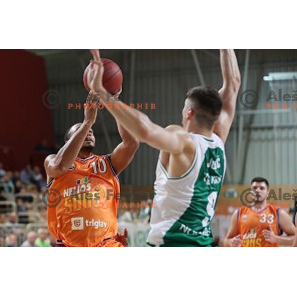 Brandyn Curry in action during Slovenian SuperCup between Krka and Helios Suns in Podcetrtek on September 28, 2016