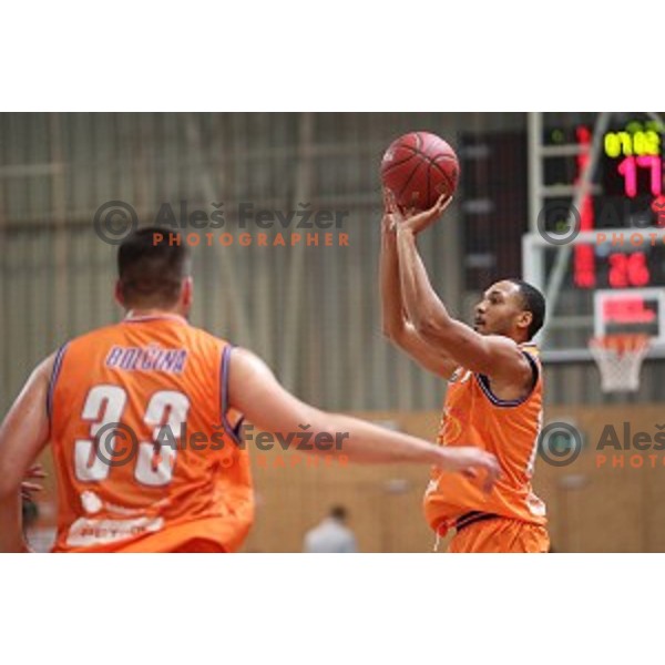 Brandyn Curry in action during Slovenian SuperCup between Krka and Helios Suns in Podcetrtek on September 28, 2016