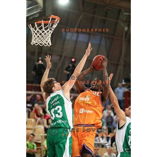 Kyle Casey of Helios Suns in action during Slovenian SuperCup between Krka and Helios Suns in Podcetrtek on September 28, 2016