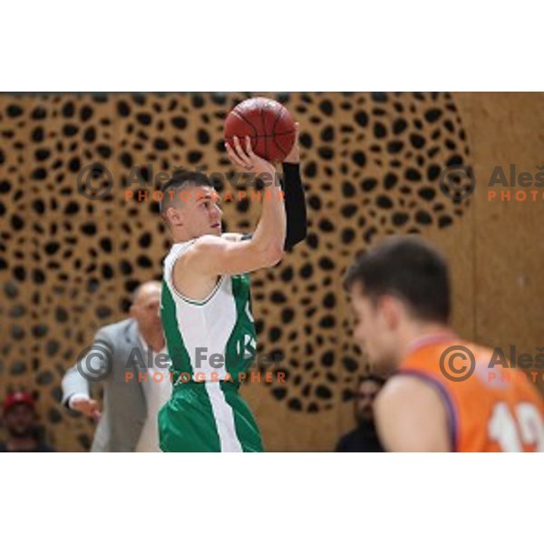 Matic Rebec of Krka in action during Slovenian SuperCup between Krka and Helios Suns in Podcetrtek on September 28, 2016