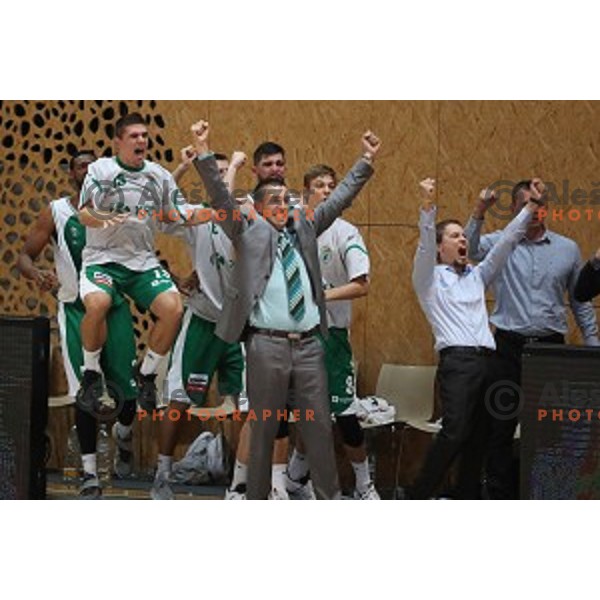Dejan Mihevc, head coach of Krka in action during Slovenian SuperCup between Krka and Helios Suns in Podcetrtek on September 28, 2016