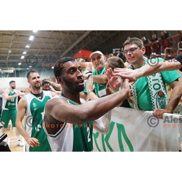 Ronald Curry of Krka in action during Slovenian SuperCup between Krka and Helios Suns in Podcetrtek on September 28, 2016