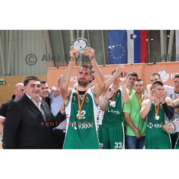 Sandi Cebular, MVP of Slovenian SuperCup between Krka and Helios Suns in Podcetrtek on September 28, 2016