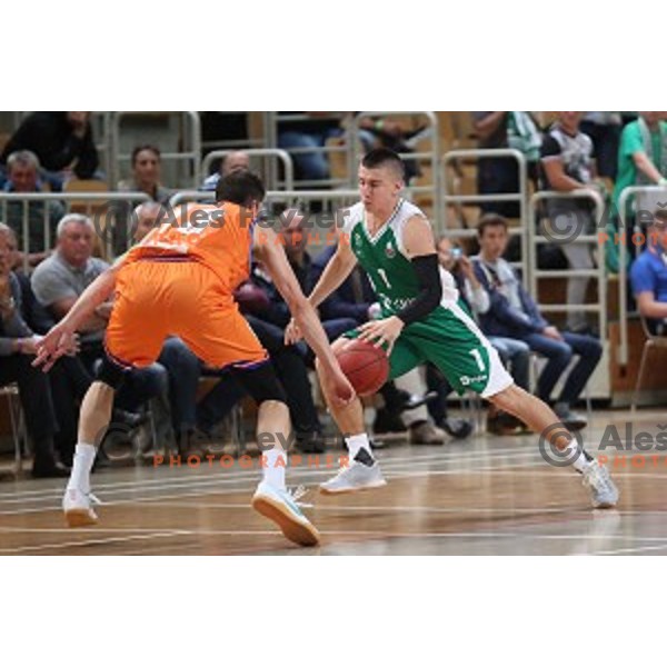 Matic Rebec of Krka in action during Slovenian SuperCup between Krka and Helios Suns in Podcetrtek on September 28, 2016