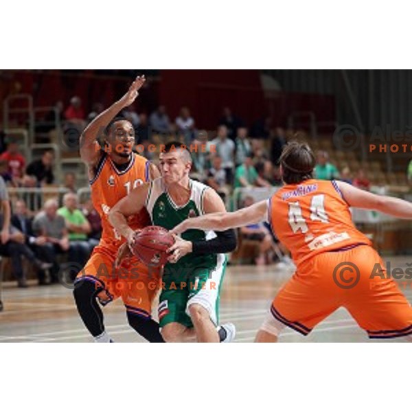 Matic Rebec of Krka in action during Slovenian SuperCup between Krka and Helios Suns in Podcetrtek on September 28, 2016