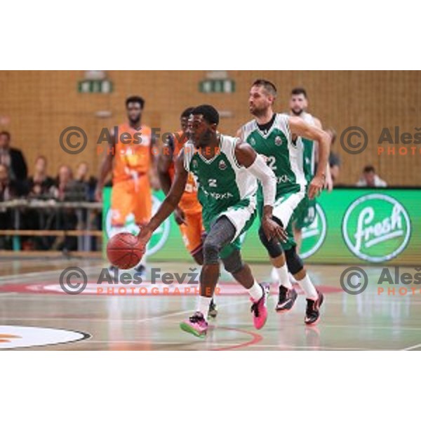 Ronald Curry of Krka in action during Slovenian SuperCup between Krka and Helios Suns in Podcetrtek on September 28, 2016