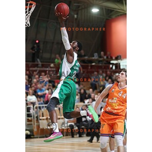 Ronald Curry of Krka in action during Slovenian SuperCup between Krka and Helios Suns in Podcetrtek on September 28, 2016