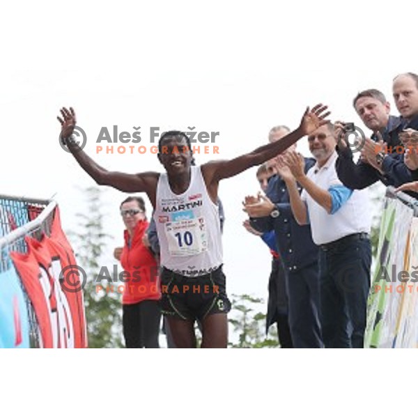 Petro Mamu (ERI), winner of 37. Smarna Gora race- WMRA Grand Prix Final, Ljubljana, Slovenia on October 1, 2016 