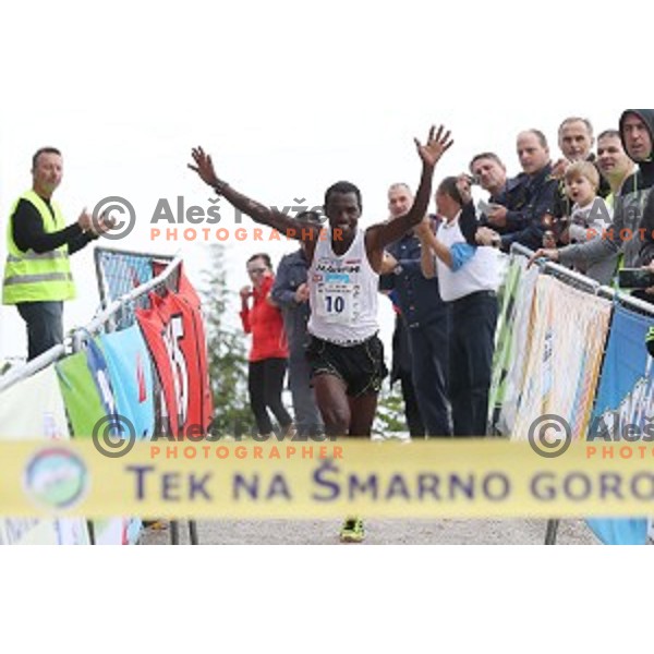 Petro Mamu (ERI), winner of 37. Smarna Gora race- WMRA Grand Prix Final, Ljubljana, Slovenia on October 1, 2016 