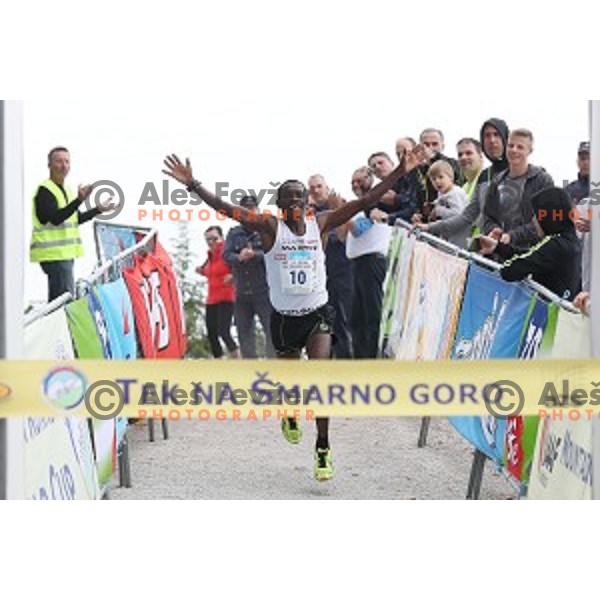 Petro Mamu (ERI), winner of 37. Smarna Gora race- WMRA Grand Prix Final, Ljubljana, Slovenia on October 1, 2016 