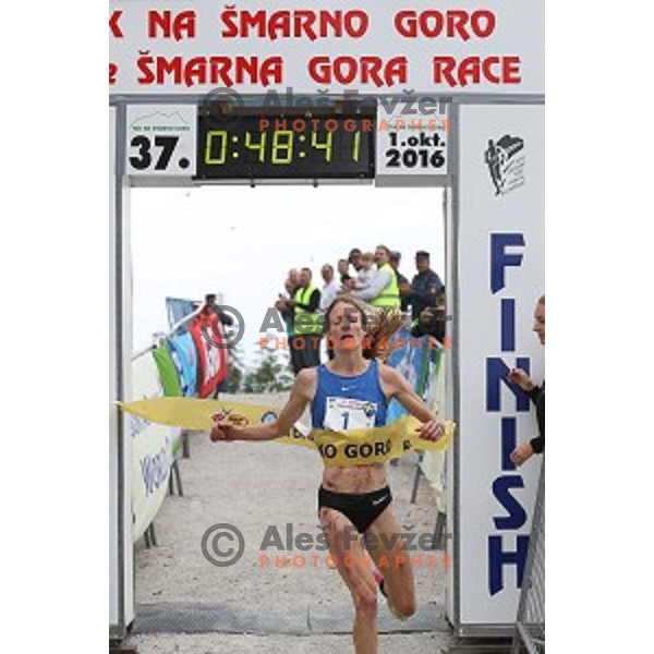 Andrea Mayr (AUT) winner of 37. Smarna Gora race- WMRA Grand Prix Final, Ljubljana, Slovenia on October 1, 2016 