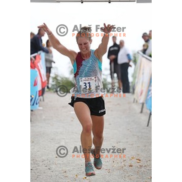 Karmen Klancnik (SLO) third placed at 37. Smarna Gora race- WMRA Grand Prix Final, Ljubljana, Slovenia on October 1, 2016 