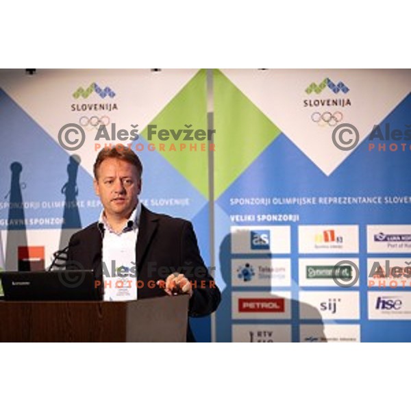 opening speech during Interantional conference about Coruption in Sport held by Slovenian Olympic Committee in Austria Trend hotel, Ljubljana, on October 15, 2016
