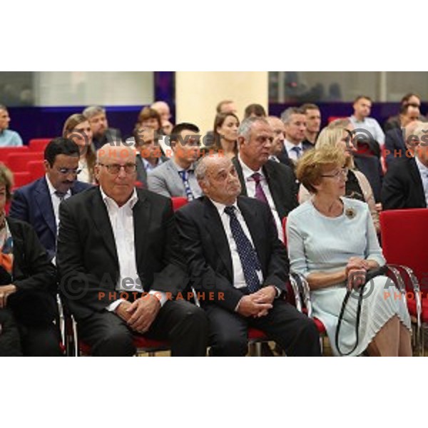 Ivo Daneu, Rajko Sugman at Celebration of 25th anniversary of Slovenian Olympic Committee in Austria Trend hotel, Ljubljana, on October 15, 2016