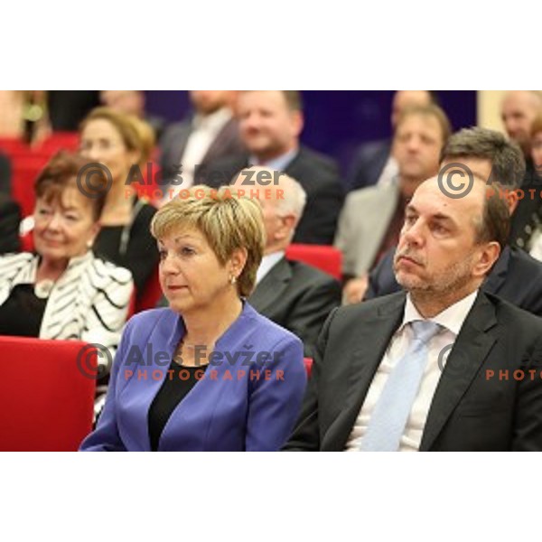 Celebration of 25th anniversary of Slovenian Olympic Committee in Austria Trend hotel, Ljubljana, on October 15, 2016