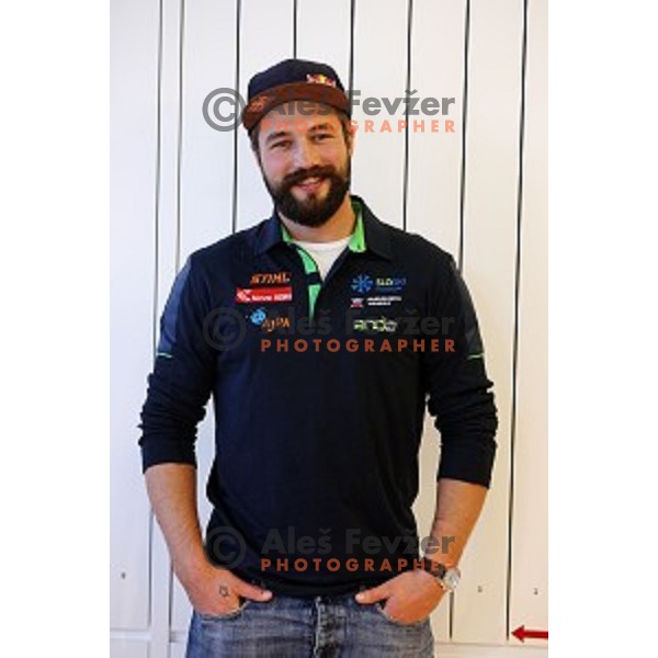 Filip Flisar at Slovenia Winter teams presentation in Nordic Centre Planica on October 18, 2016