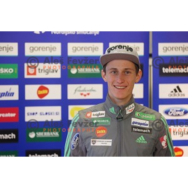 Peter Prevc at Slovenia Winter teams presentation in Nordic Centre Planica on October 18, 2016