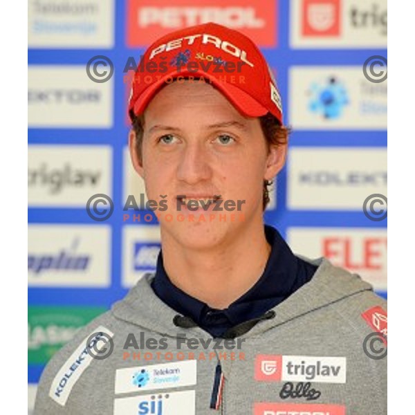 Miha Dovzan at Slovenia Winter teams presentation in Nordic Centre Planica on October 18, 2016