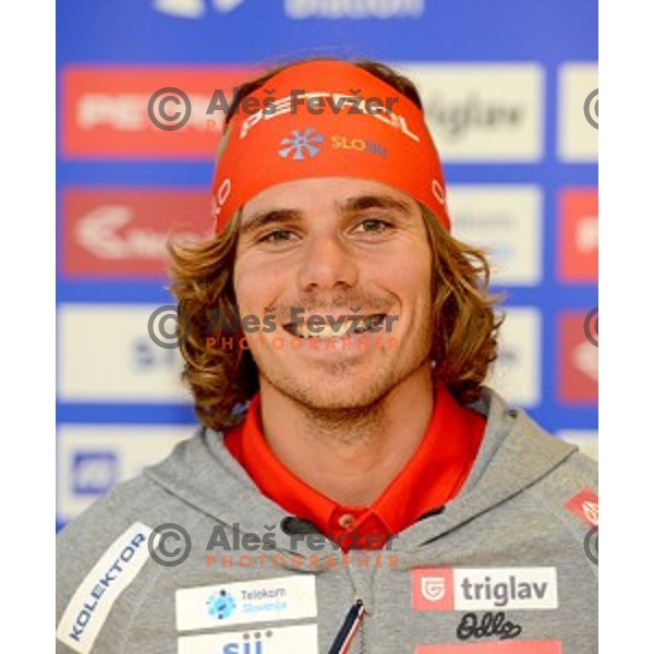 Miha Podgornik at Slovenia Winter teams presentation in Nordic Centre Planica on October 18, 2016