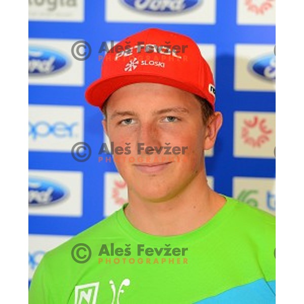 Tit Stante at Slovenia Winter teams presentation in Nordic Centre Planica on October 18, 2016