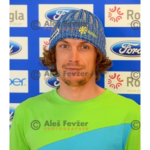 Domen Bizjak at Slovenia Winter teams presentation in Nordic Centre Planica on October 18, 2016