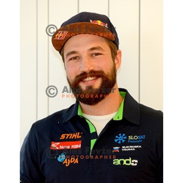 Filip Flisar at Slovenia Winter teams presentation in Nordic Centre Planica on October 18, 2016
