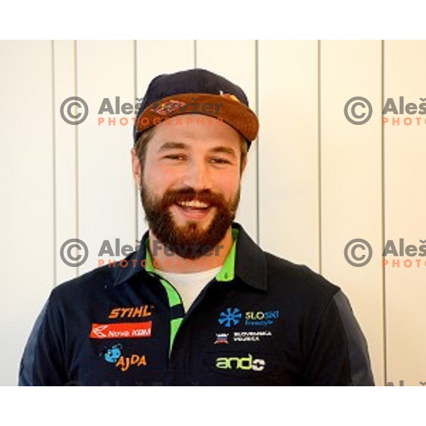 Filip Flisar at Slovenia Winter teams presentation in Nordic Centre Planica on October 18, 2016