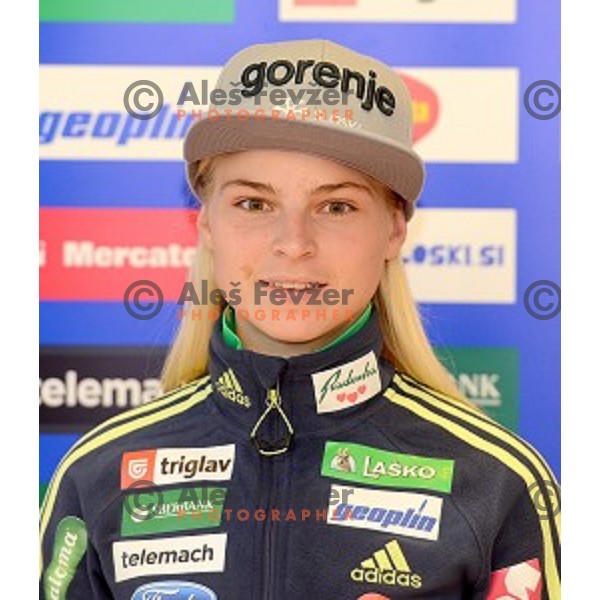 Spela Rogelj at Slovenia Winter teams presentation in Nordic Centre Planica on October 18, 2016