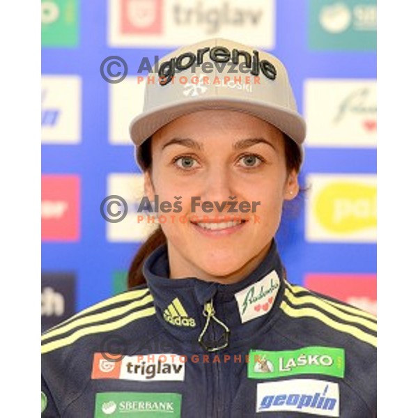 Maja Vtic at Slovenia Winter teams presentation in Nordic Centre Planica on October 18, 2016