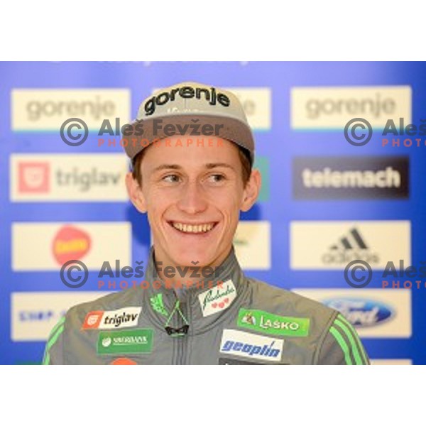 Peter Prevc at Slovenia Winter teams presentation in Nordic Centre Planica on October 18, 2016