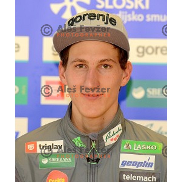 Nejc Dezman at Slovenia Winter teams presentation in Nordic Centre Planica on October 18, 2016