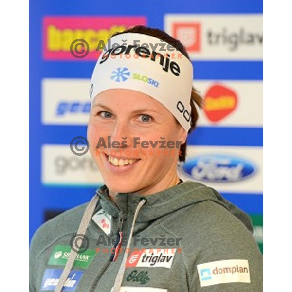 Vesna Fabjan at Slovenia Winter teams presentation in Nordic Centre Planica on October 18, 2016