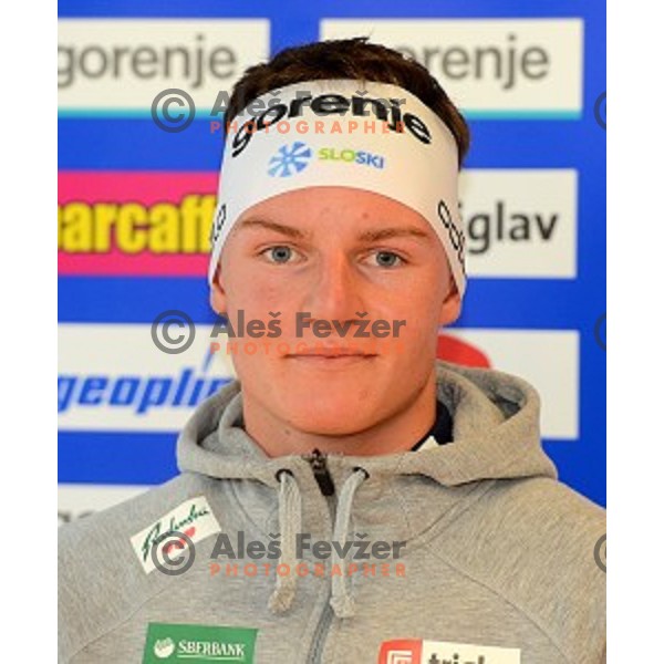 Benjamin Crv at Slovenia Winter teams presentation in Nordic Centre Planica on October 18, 2016