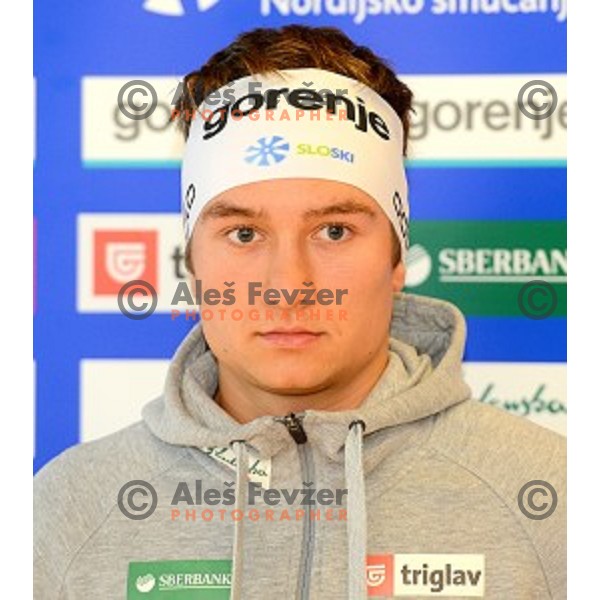 Miha Dolar at Slovenia Winter teams presentation in Nordic Centre Planica on October 18, 2016