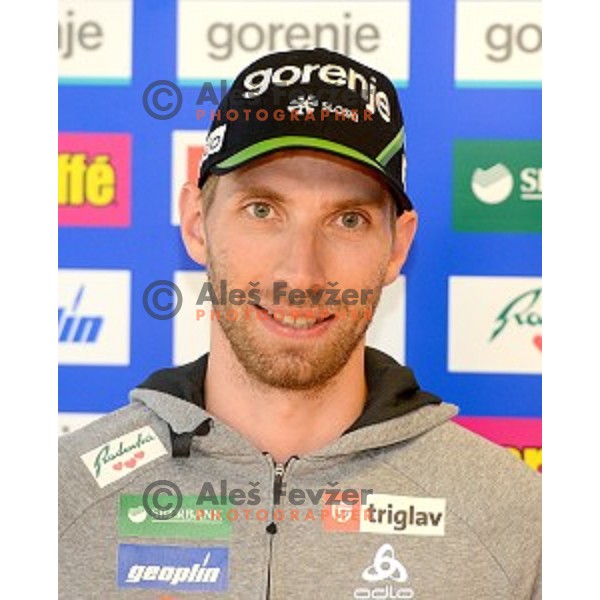 Nejc Brodar at Slovenia Winter teams presentation in Nordic Centre Planica on October 18, 2016