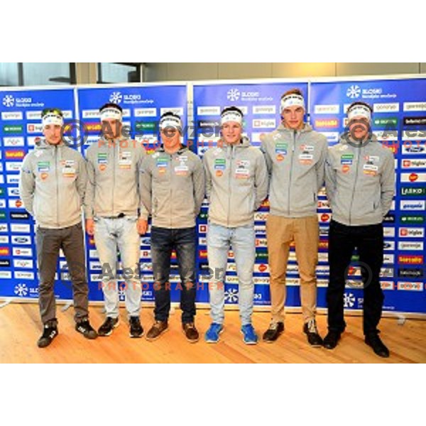 Cross-Country skiing national team of Slovenia at Slovenia Winter teams presentation in Nordic Centre Planica on October 18, 2016