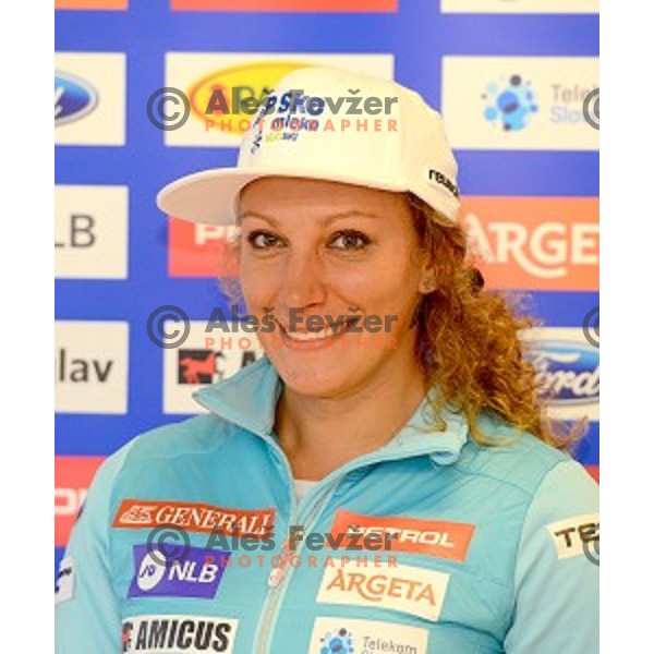 Ilka Stuhec at Slovenia Winter teams presentation in Nordic Centre Planica on October 18, 2016
