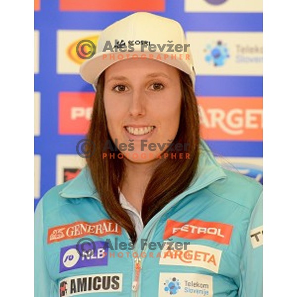Klara Livk at Slovenia Winter teams presentation in Nordic Centre Planica on October 18, 2016
